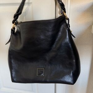 Black Dooney & Bourke Florentine Twist Strap Hobo